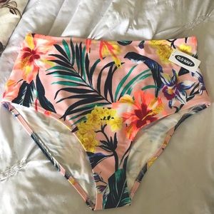 NWT High-Waisted Swim Bottoms